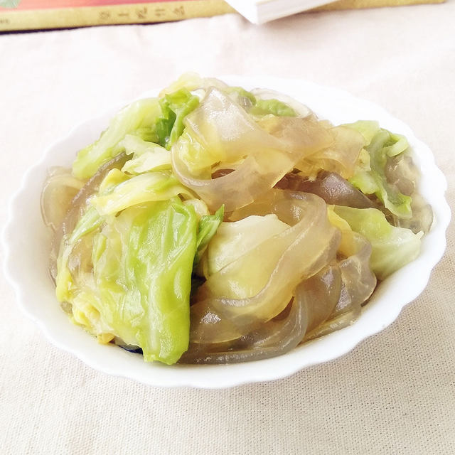 包菜烧粉条