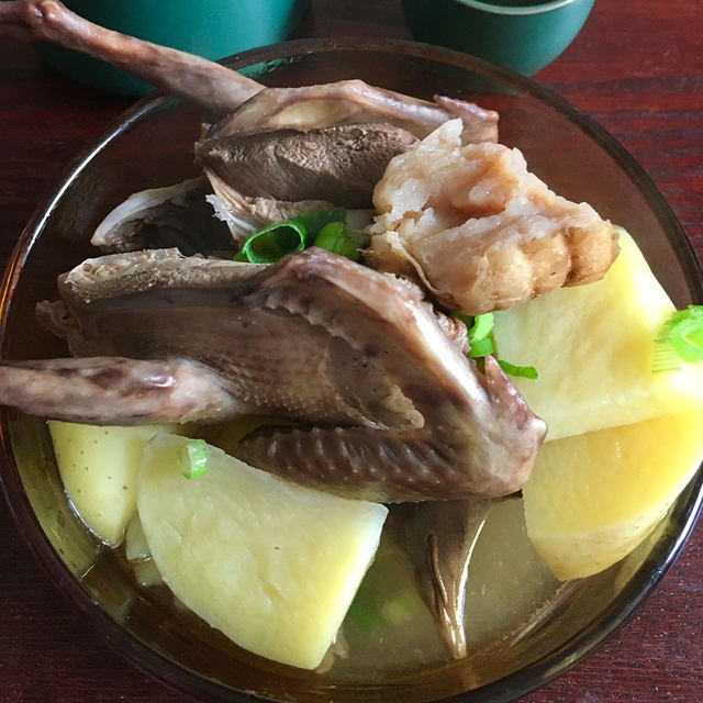 土豆炖鸽子