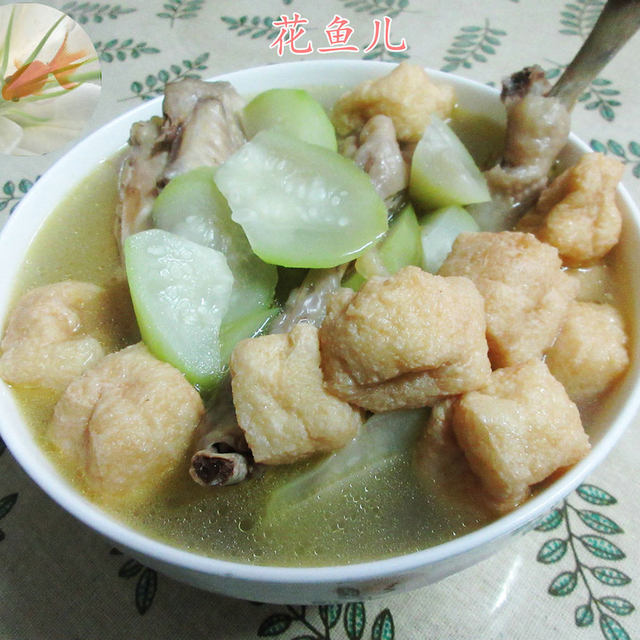 小油豆腐夜开花鸡汤