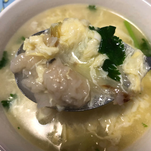 鸡蛋蛤喇疙瘩汤