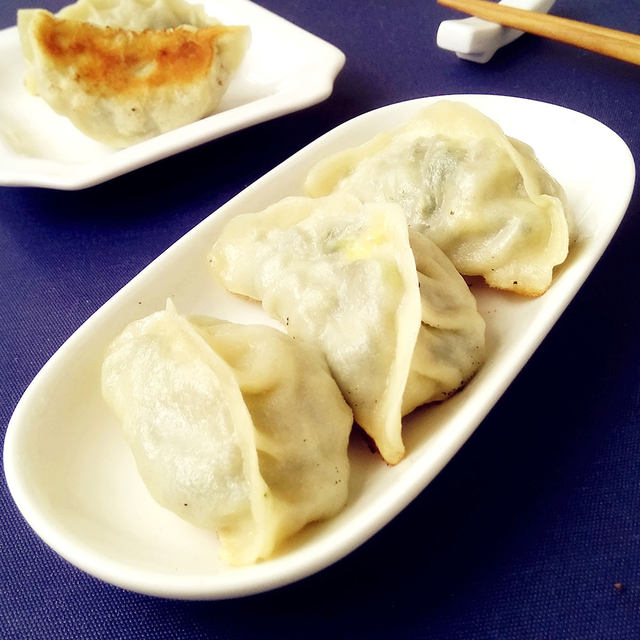 油菜鸡蛋馅煎饺