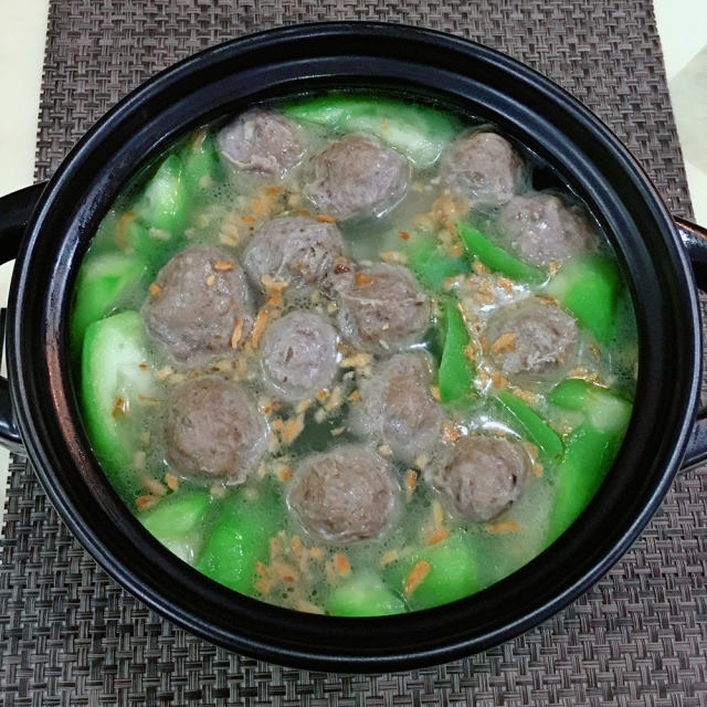 丝瓜牛肉丸汤