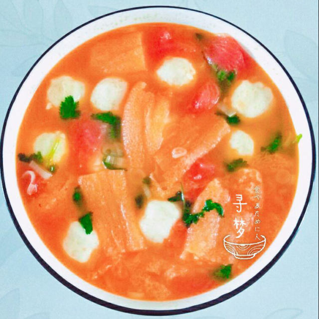 番茄鱼丸竹荪汤