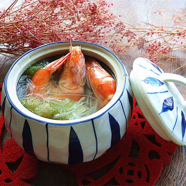 汤羹——鲜虾丝瓜汤