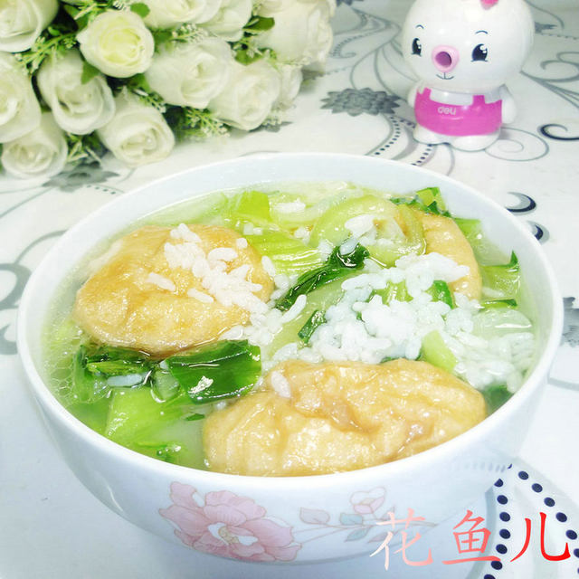 油面筋青菜泡饭