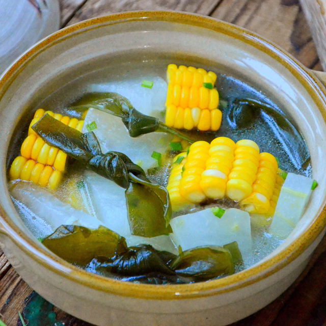 玉米冬瓜海带结汤