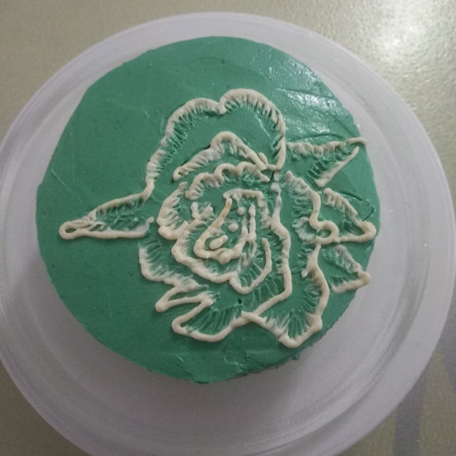 牡丹花刺绣蛋糕
