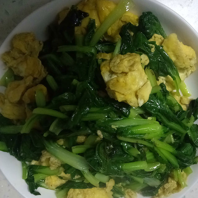 小青菜炒鸡蛋