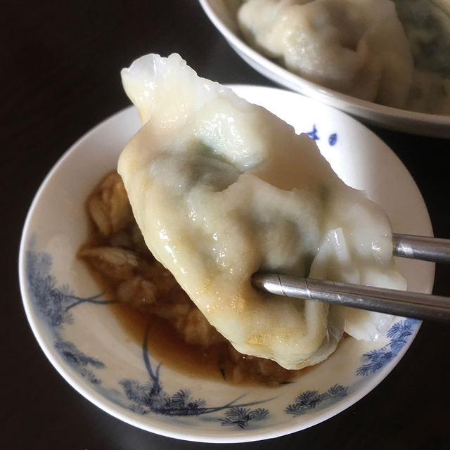 鸡胸肉海米韭菜饺