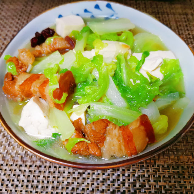 大白菜炖豆腐