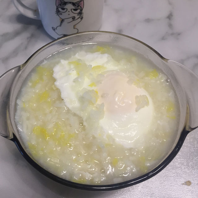 白菜心鸡蛋泡饭