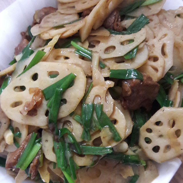 莲藕炒肉片