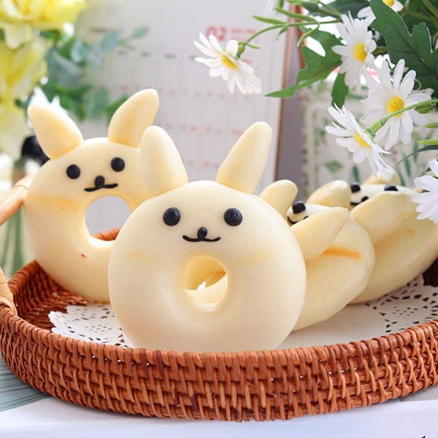小兔子甜甜圈馒头︱小朋友绝对喜欢哟！