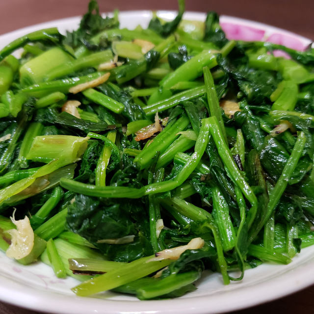 虾皮炒油菜