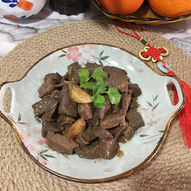 大蒜胡椒牛肉粒