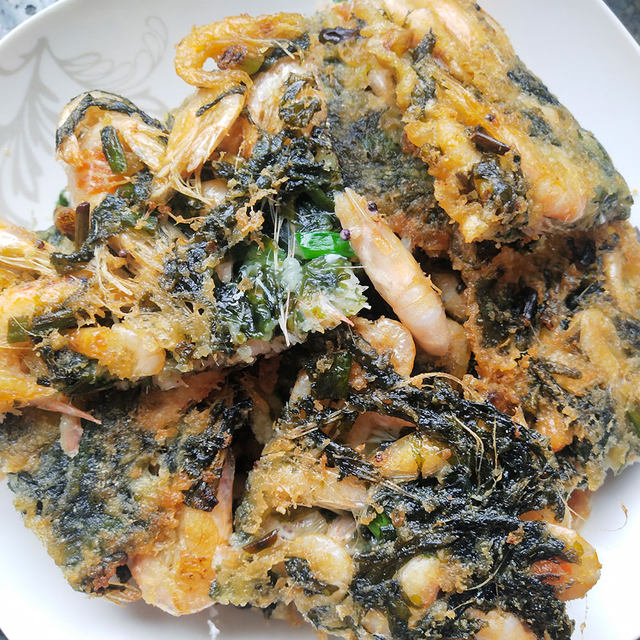 紫菜虾饼