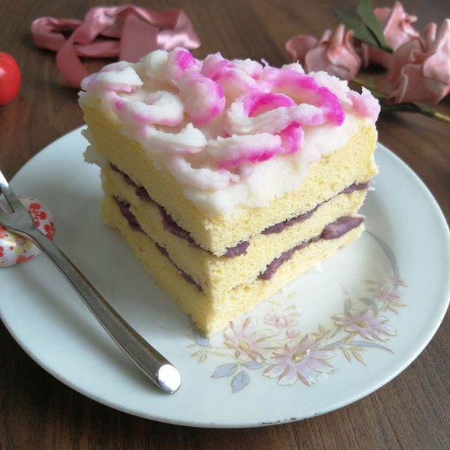 芋泥紫薯夹心蛋糕
