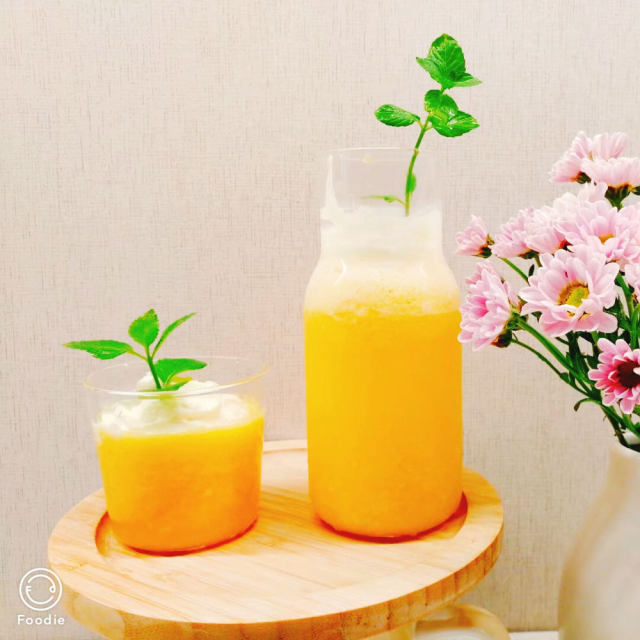 清凉一夏～雪顶橙汁气泡水，简单好喝