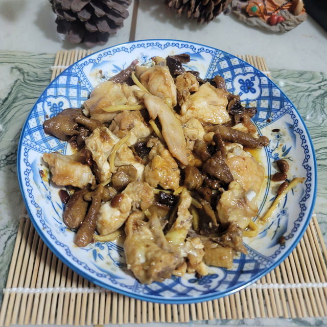 黄豆酱香菇蒸鸡