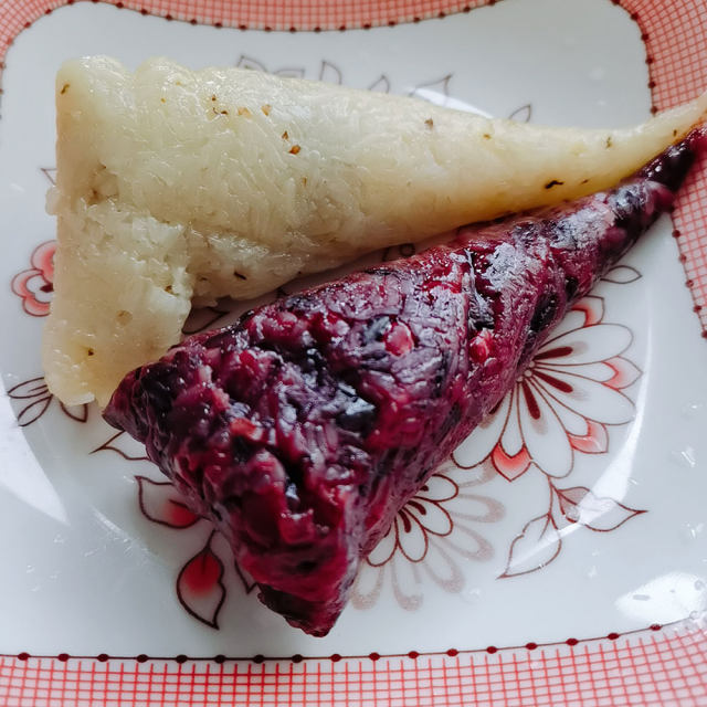 紫米红豆粽