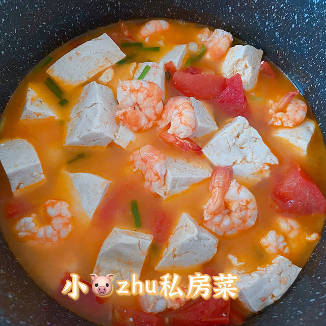 虾仁豆腐煲