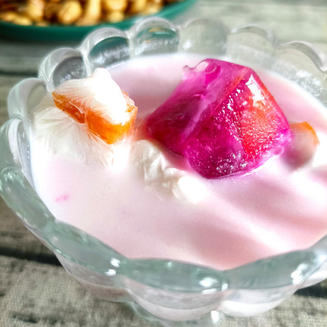 椰香水果酸奶冰