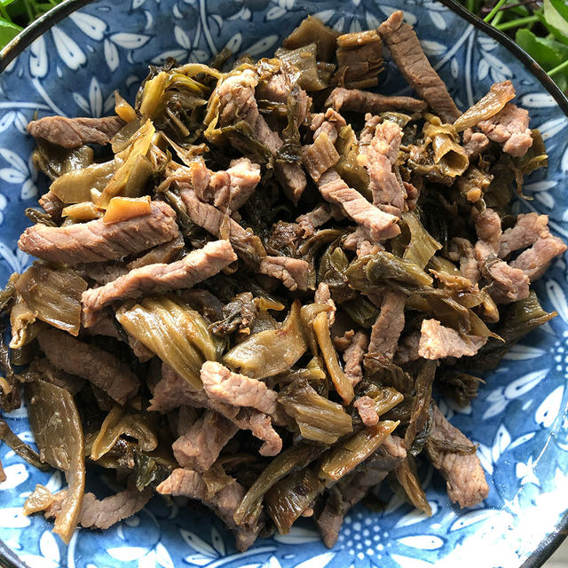 咸菜炒牛肉丝