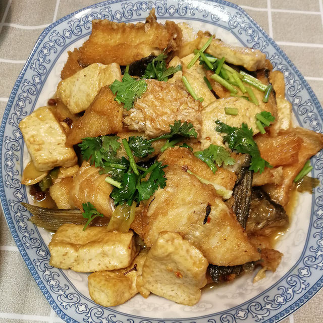 鱼排烧豆腐