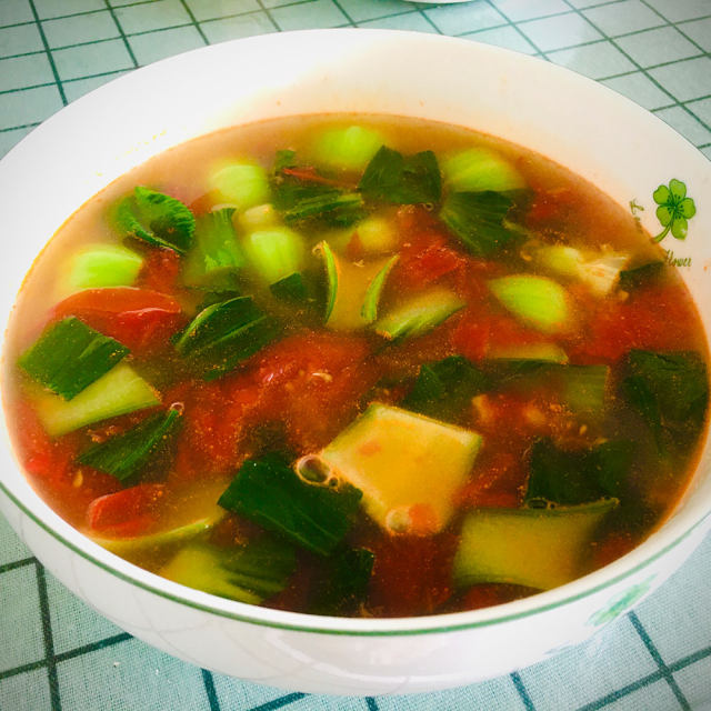 西红柿青菜汤