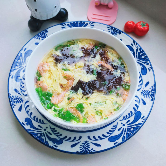 香葱、紫菜蛋花汤
