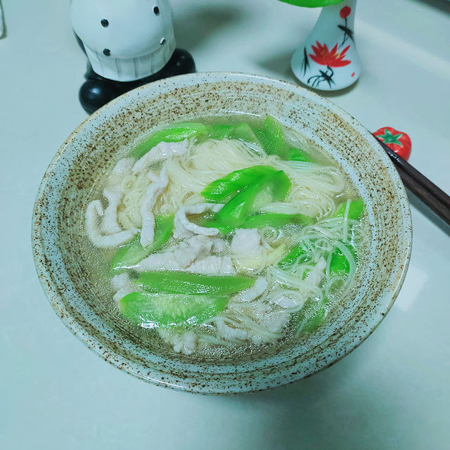 丝瓜肉丝面