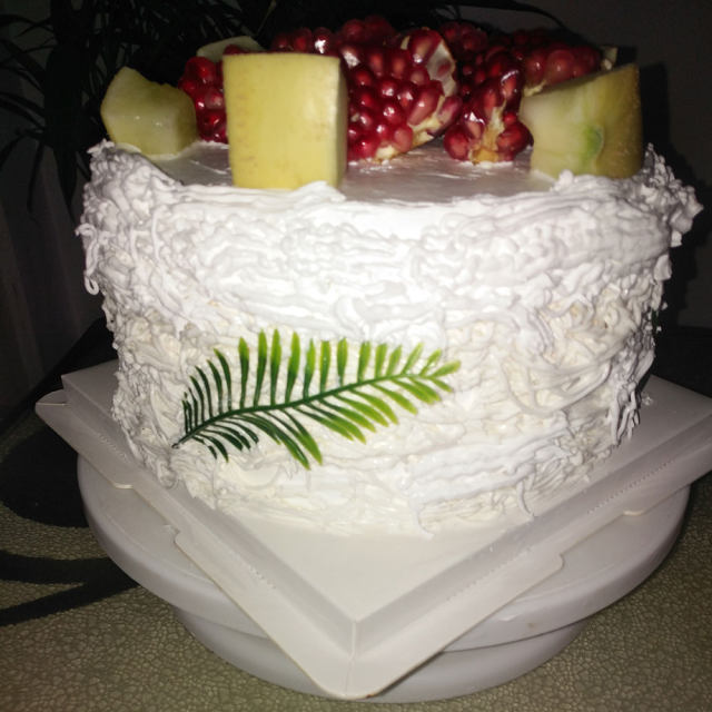 鸟巢水果蛋糕