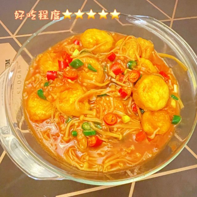 金针菇焖日本豆腐