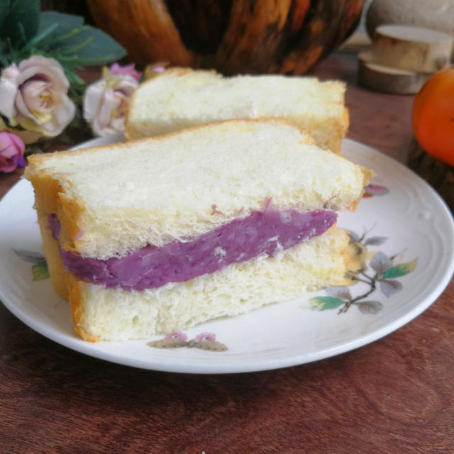 紫薯芋泥三明治