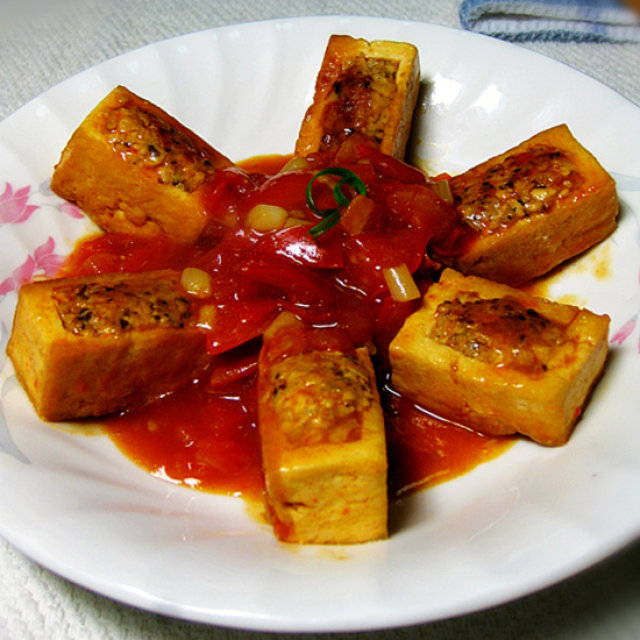 茄香酿豆腐