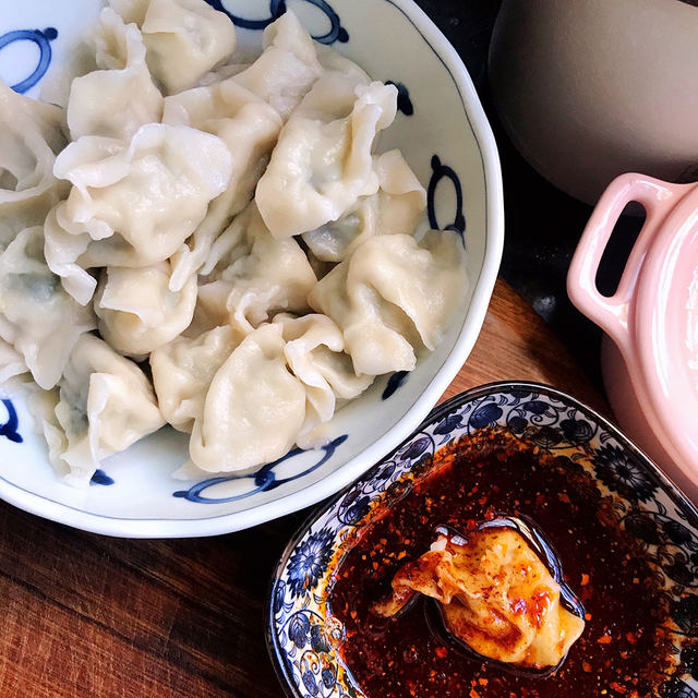 大葱芹菜鲜肉水饺