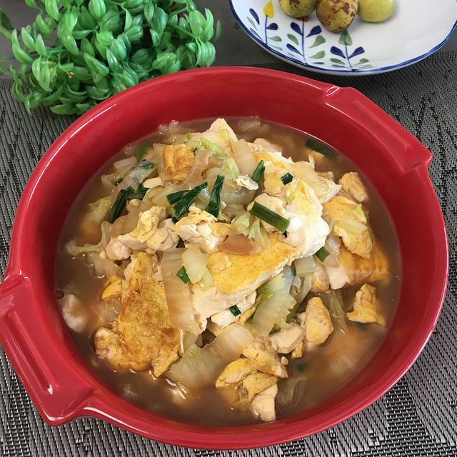 鸡蛋豆腐炖白菜