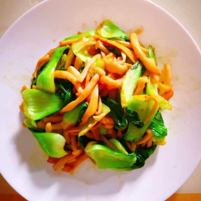 海鲜菇炒油菜