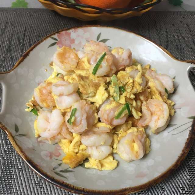 鸡蛋炒虾仁