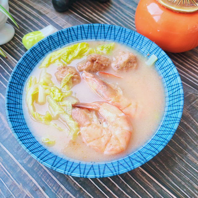 白菜大虾汤