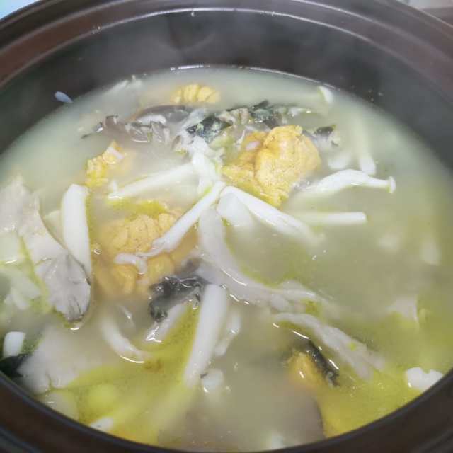 鱼籽菌菇汤