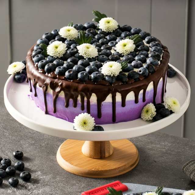 莓果渐变蛋糕，心动迷紫，浪漫到底，今天的心情是紫色的。