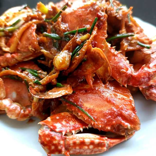 野葱韩式辣海蟹