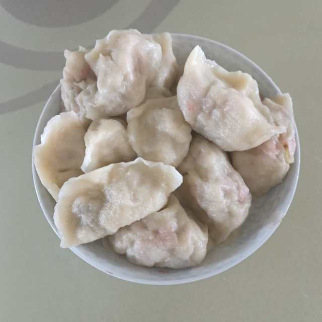 素馅杏鲍菇水饺