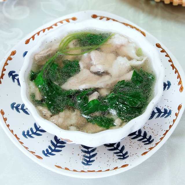 珍珠花菜瘦肉汤