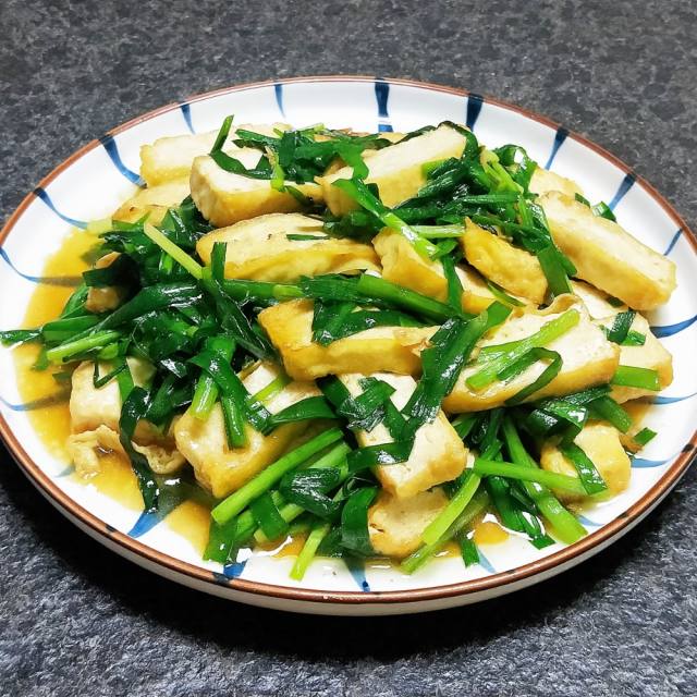 黄皮豆干炒韭菜