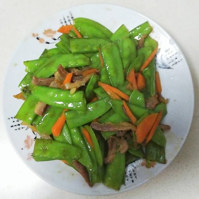 荷兰豆炒咸肉