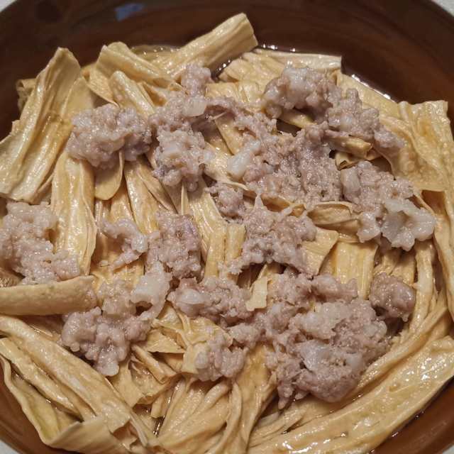 肉沫蒸腐竹