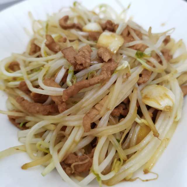 肉丝炒豆芽