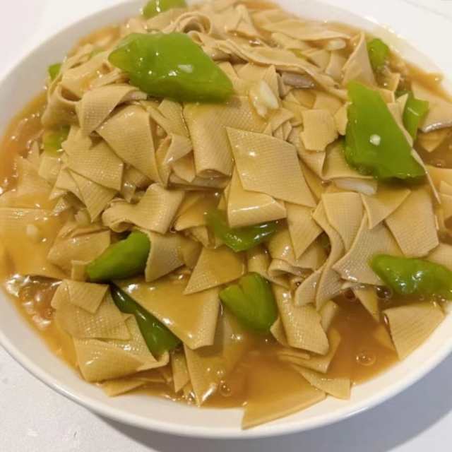东北下饭菜——尖椒豆腐皮